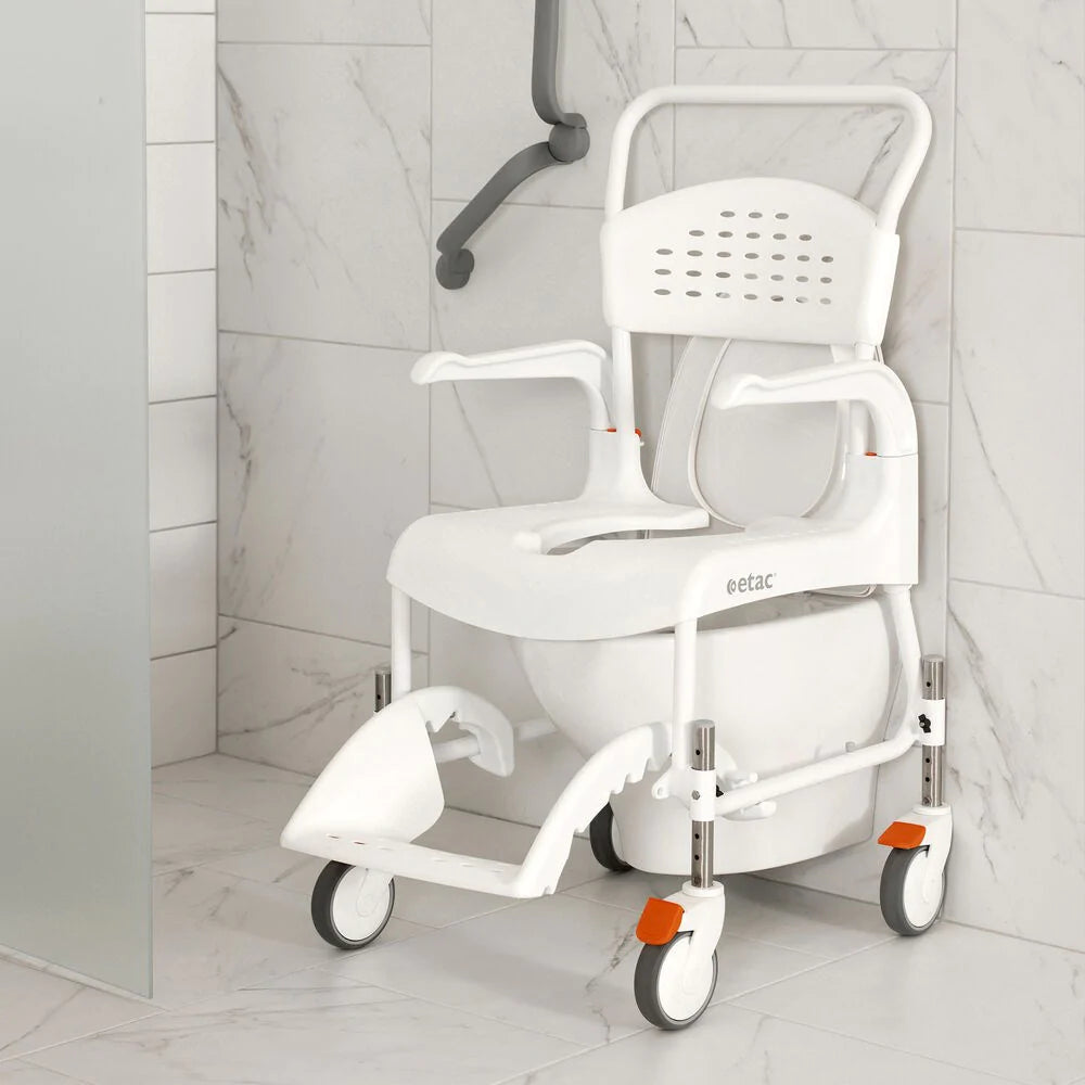 Etac Clean Height Adjustable Mobile Shower Commode